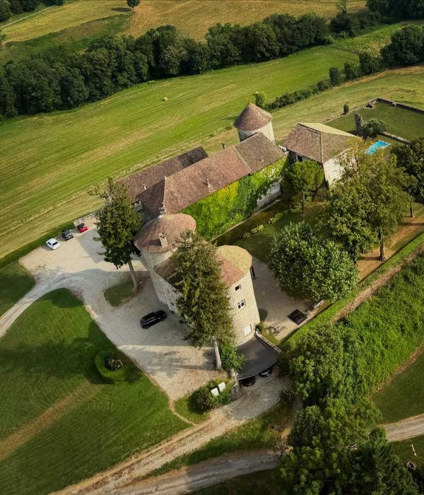 Chateau Bayard vue aerienne