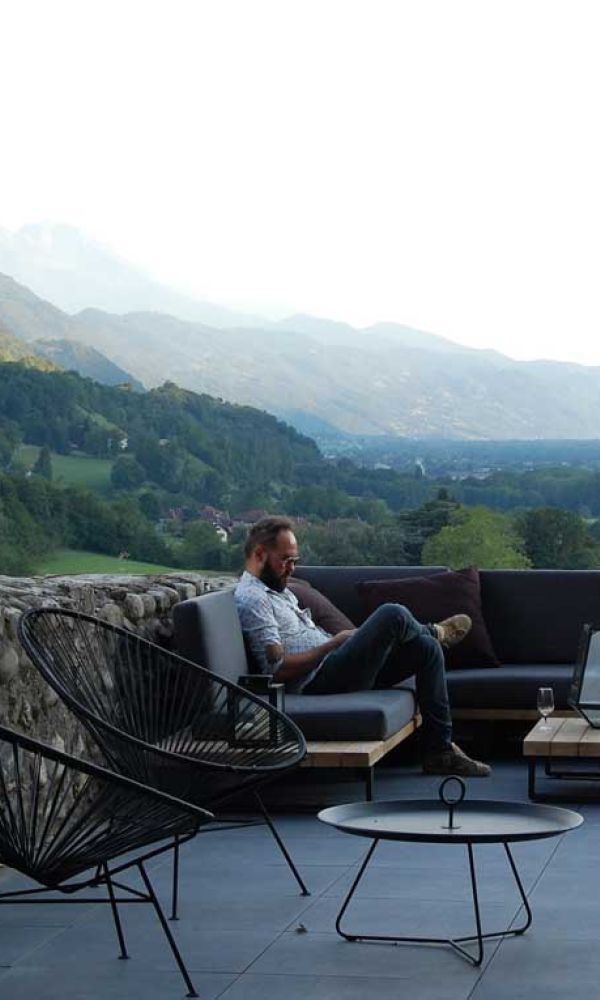 Seminaire au Chateau Bayard | Vue terrasse