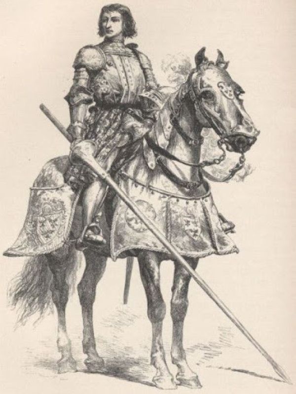 Le chevalier Bayard sans peur et sans reproche - Gravure
